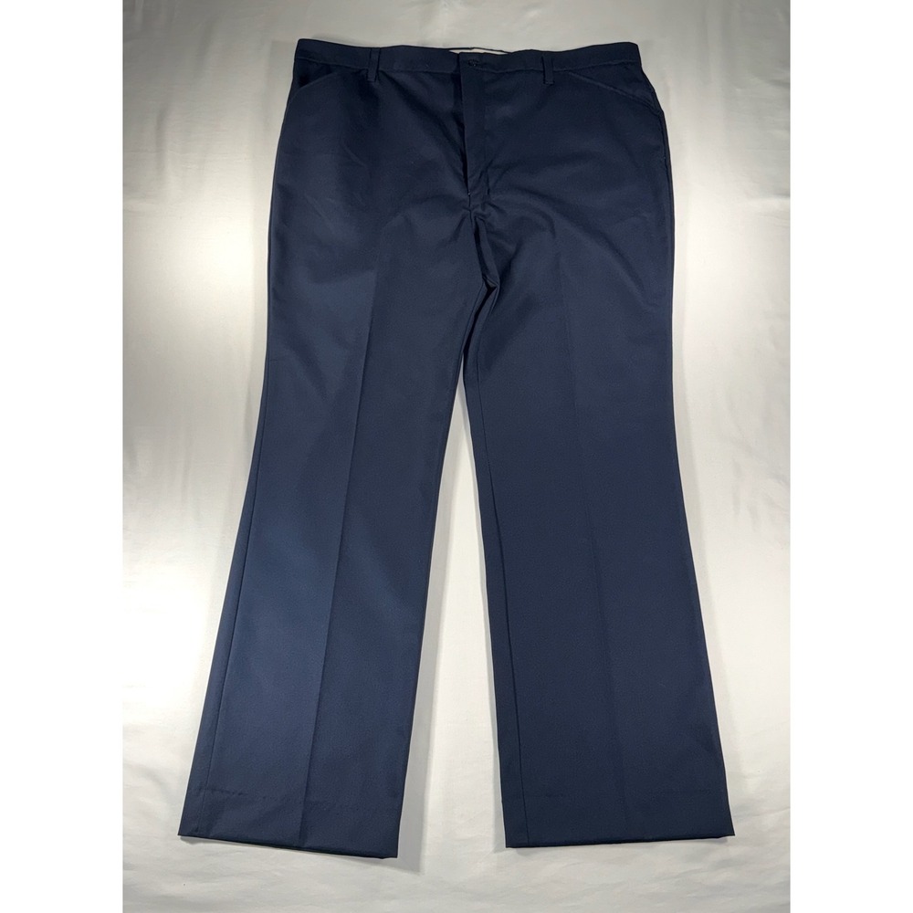 Red Kap Mens Navy Blue Work Pants PT50NV5 Straight Leg Utility Trousers 42x32.5